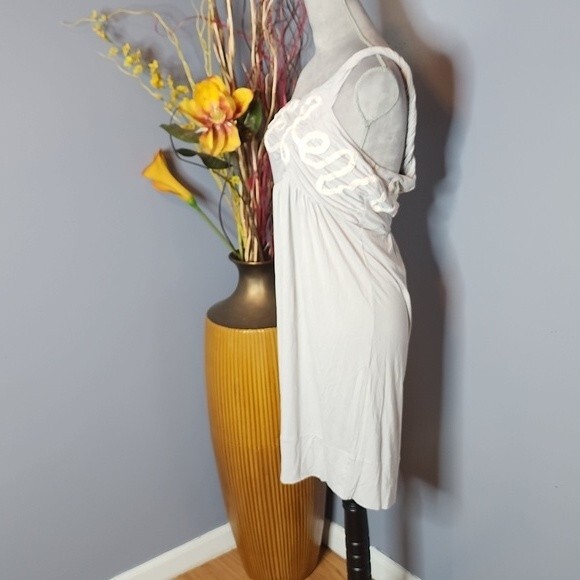 BCBGMAXAZRIA Gray One Shoulder Dress Size Large NWOT - Picture 5 of 16